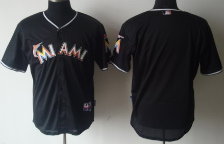 Miami Marlins Blank Black Jersey