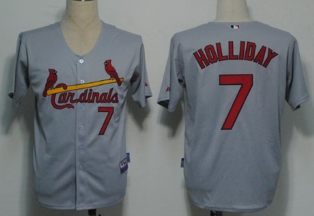 St. Louis Cardinals #7 Matt Holliday Gray Jersey 