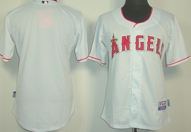 LA Angels of Anaheim Blank White Jersey 