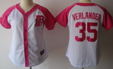 Detroit Tigers #35 Justin Verlander 2012 Fashion Womens by Majestic Athletic Jersey