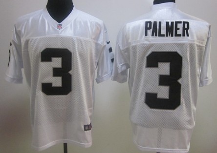 Nike Oakland Raiders #3 Carson Palmer White Elite Jersey 