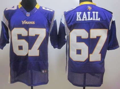 Nike Minnesota Vikings #67 Matt Kalil Purple Elite Jersey 