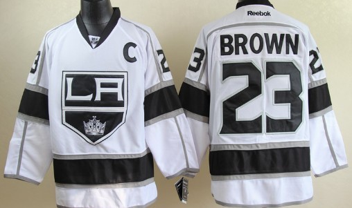 Los Angeles Kings #23 Dustin Brown White Jersey 