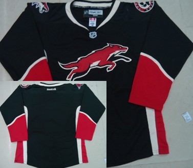 Phoenix Coyotes Blank Black Third Jersey 