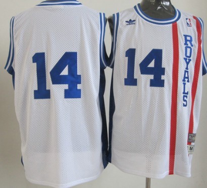 Sacramento Kings #14 Oscar Robertson White Swingman Throwback Jersey