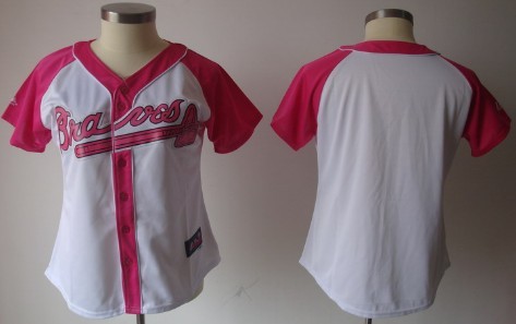 Atlanta Braves Blank 2012 Fashion Womens by Majestic Athletic Jersey 