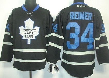 Toronto Maple Leafs #34 James Reimer Black Ice Jersey