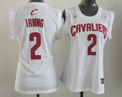 Cleveland Cavaliers #2 Kyrie Irving White Womens Jersey