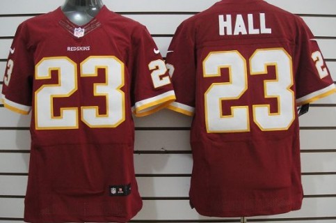 Nike Washington Redskins #23 DeAngelo Hall Red Elite Jersey 