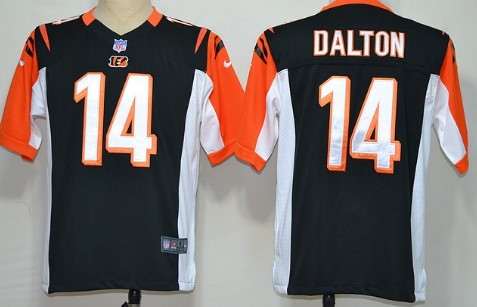 Nike Cincinnati Bengals #14 Andy Dalton Black Game Jersey 