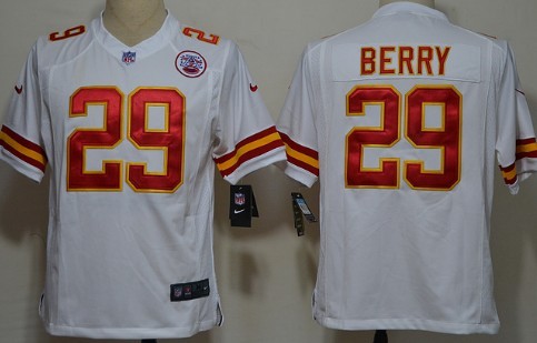 Nike Kansas City Chiefs #29 Eric Berry White Game Jersey 