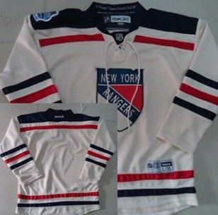 New York Rangers Blank 2012 Winter Classic Cream Kids Jersey 