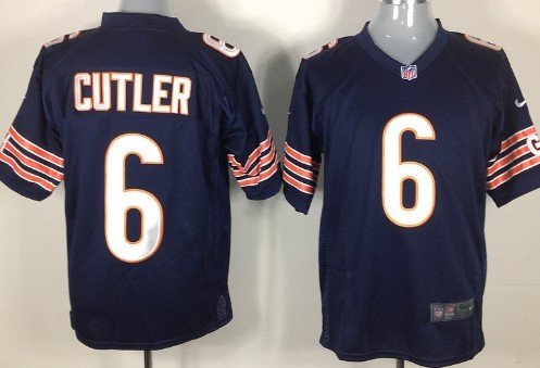 Nike Chicago Bears #6 Jay Cutler Blue Game Jersey 