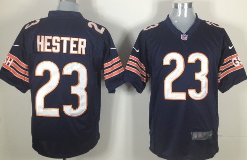 Nike Chicago Bears #23 Devin Hester Blue Game Jersey 