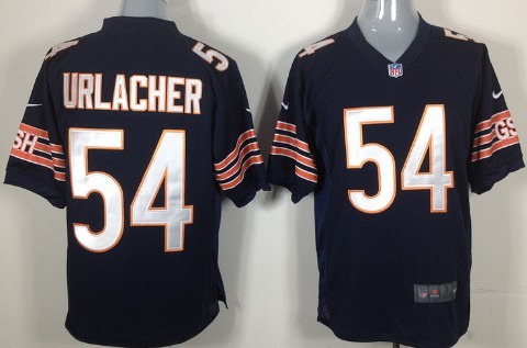 Nike Chicago Bears #54 Brian Urlacher Blue Game Jersey