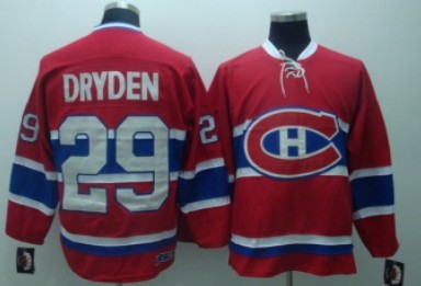 Montreal Canadiens #29 Ken Dryden Red Throwback CCM Jersey 