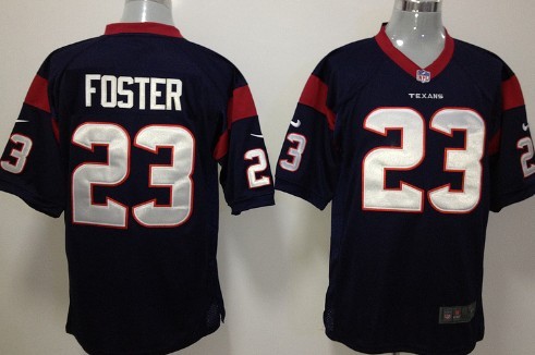 Nike Houston Texans #23 Arian Foster Blue Game Jersey 