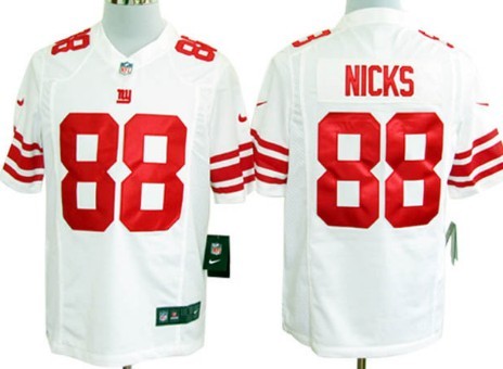 Nike New York Giants #88 Hakeem Nicks White Game Jersey