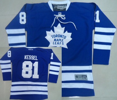 Toronto Maple Leafs #81 Phil Kessel Blue Third Kids Jersey