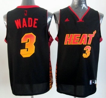 Miami Heat #3 Dwyane Wade 2012 Vibe Black Fashion Jersey 