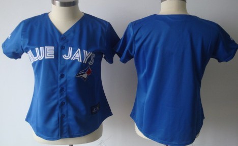 Toronto Blue Jays Blank Blue Womens Jersey 