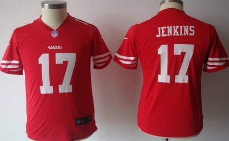 Nike San Francisco 49ers #17 A.J. Jenkins Red Game Kids Jersey 