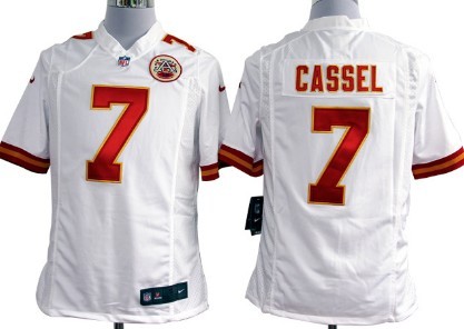 Nike Kansas City Chiefs #7 Matt Cassel White Game Jersey 