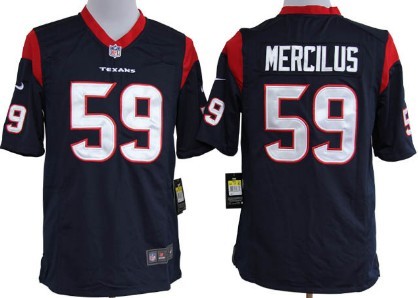 Nike Houston Texans #59 Whitney Mercilus Blue Game Jersey 