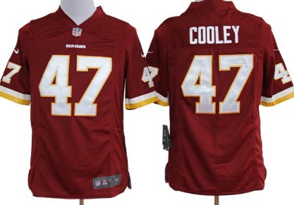 Nike Washington Redskins #47 Chris Cooley Red Game Jersey 