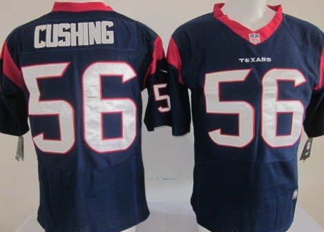 Nike Houston Texans #56 Brian Cushing Blue Elite Jersey 