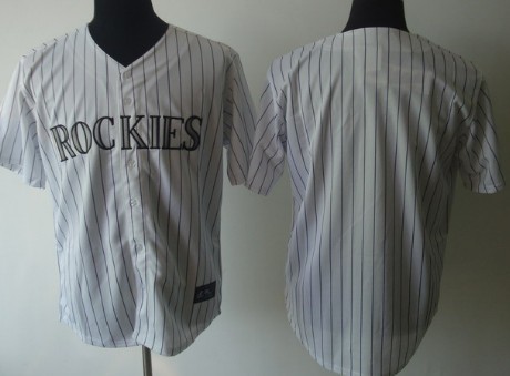 Colorado Rockies Blank White Jersey