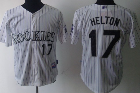 Colorado Rockies #17 Todd Helton White Jersey 