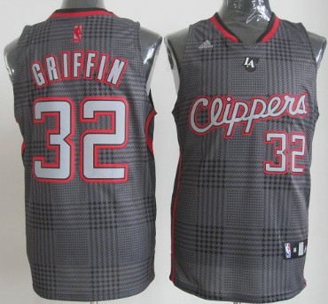 Los Angeles Clippers #32 Blake Griffin Black Rhythm Fashion Jersey