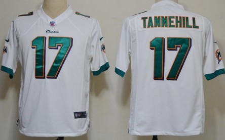 Nike Miami Dolphins #17 Ryan Tannehill White Game Jersey