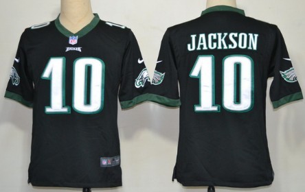 Nike Philadelphia Eagles #10 DeSean Jackson Black Game Jersey 