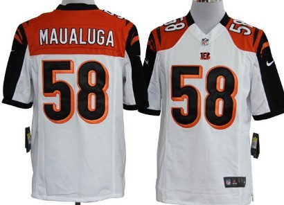 Nike Cincinnati Bengals #58 Rey Maualuga White Game Jersey 