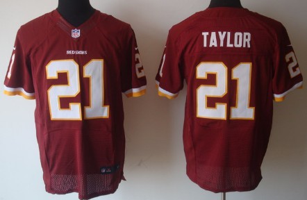 Nike Washington Redskins #21 Sean Taylor Red Elite Jersey 