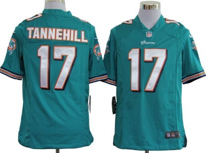 Nike Miami Dolphins #17 Ryan Tannehill Green Game Jersey