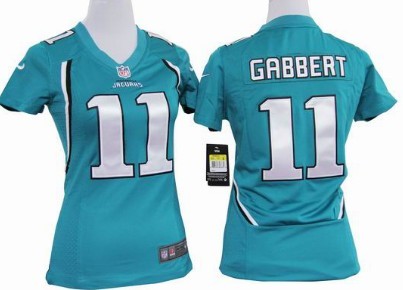 Nike Jacksonville Jaguars #11 Blaine Gabbert Green Game Womens Jersey