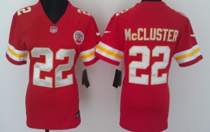 Nike Kansas City Chiefs #22 Dexter McCluster Red Game Womens Jersey