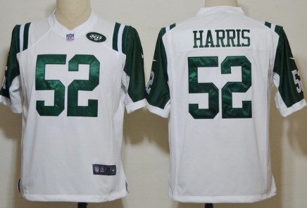 Nike New York Jets #52 David Harris White Game Jersey 