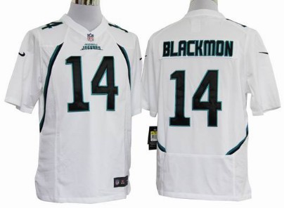 Nike Jacksonville Jaguars #14 Justin Blackmon White Game Jersey 