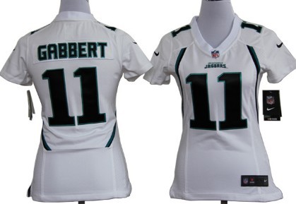 Nike Jacksonville Jaguars #11 Blaine Gabbert White Game Womens Jersey