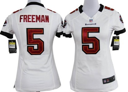 Nike Tampa Bay Buccaneers #5 Josh Freeman White Game Womens Jersey