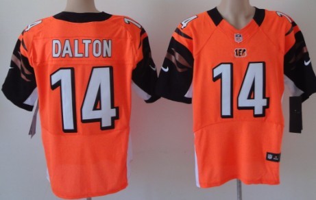 Nike Cincinnati Bengals #14 Andy Dalton Orange Elite Jersey