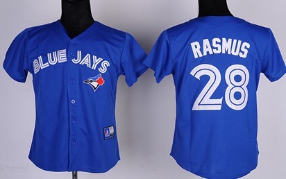 Toronto Blue Jays #28 Colby Rasmus 2012 Blue Womens Jersey 