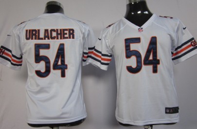 Nike Chicago Bears #54 Brian Urlacher White Game Kids Jersey 