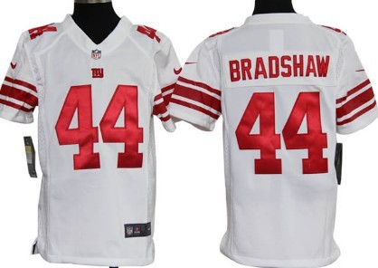 Nike New York Giants #44 Ahmad Bradshaw White Game Kids Jersey