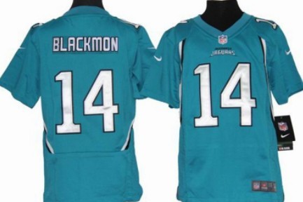 Nike Jacksonville Jaguars #14 Justin Blackmon Green Game Kids Jersey