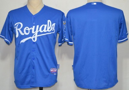 Kansas City Royals Blank Navy Blue Jersey 